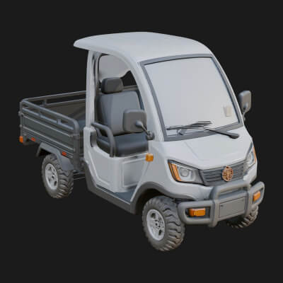 Micro Utility Truck Model Design 1 3D Print Model