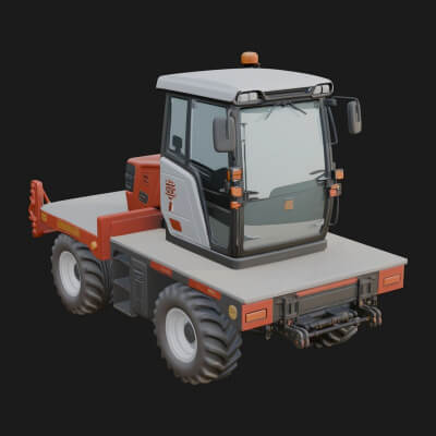 Micro Utility Truck Model Design 2 3D Print Model