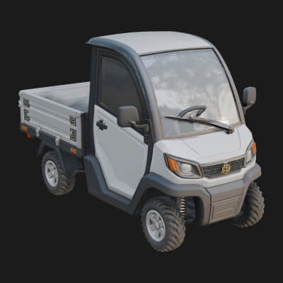 Micro Utility Truck Model Design 3 3D Print Model