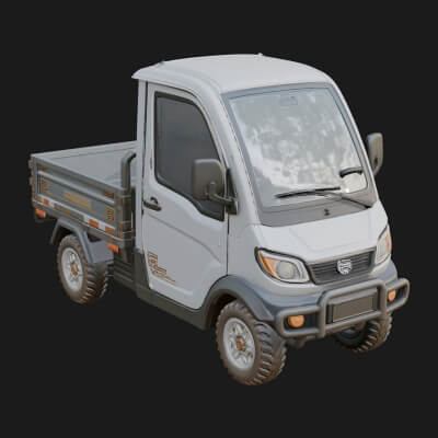 Micro Utility Truck Model Design 5 3D Print Model