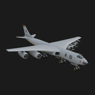 Military Cargo Plane Model Design 14 3D Print Model