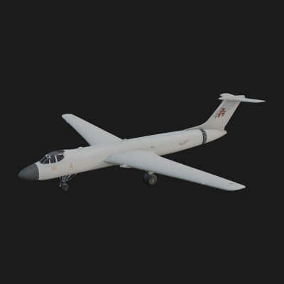 Military Cargo Plane Model Design 17 3D Print Model