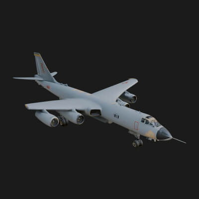 Military Cargo Plane Model Design 20 3D Print Model