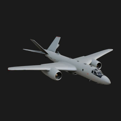 Military Cargo Plane Model Design 32 3D Print Model