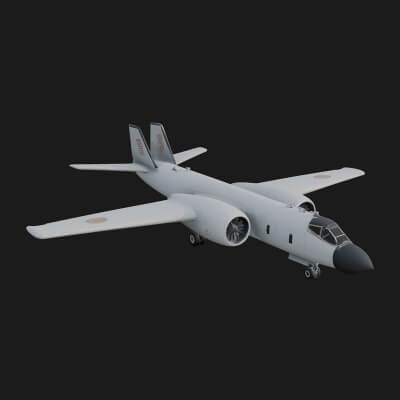 Military Cargo Plane Model Design 5 3D Print Model