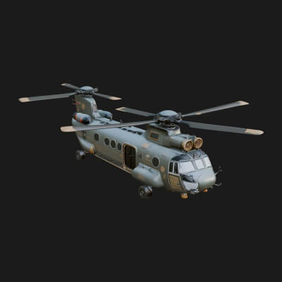 Military Helicopter Model Design 19 3D Print Model
