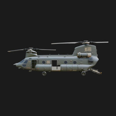 Military Helicopter Model Design 21 3D Print Model