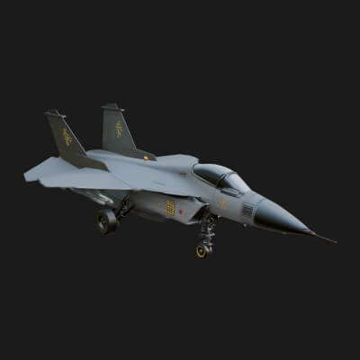 Military Jet Fighter Model Design 1 3D Print Model