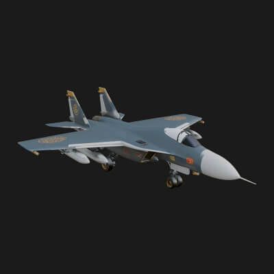 Military Jet Fighter Model Design 12 3D Print Model