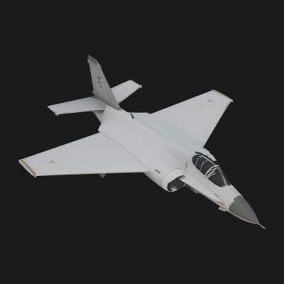 Military Jet Fighter Model Design 13 3D Print Model