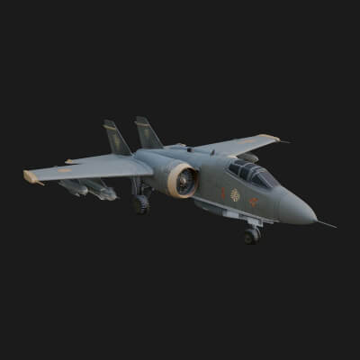 Military Jet Fighter Model Design 20 3D Print Model