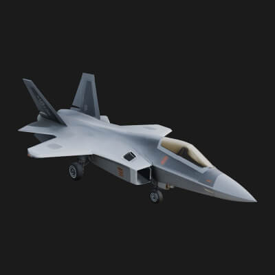 Military Jet Fighter Model Design 23 3D Print Model