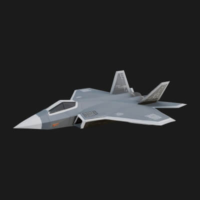 Military Jet Fighter Model Design 24 3D Print Model