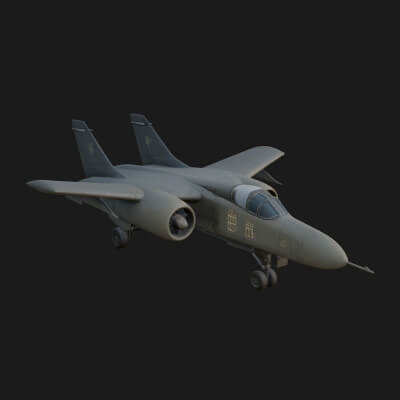 Military Jet Fighter Model Design 25 3D Print Model