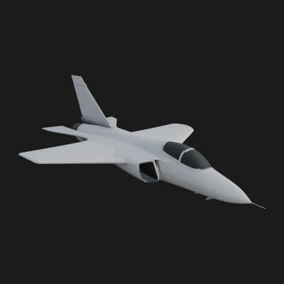 Military Jet Fighter Model Design 26 3D Print Model