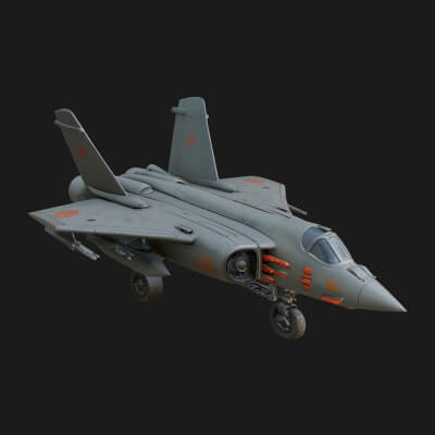 Military Jet Fighter Model Design 27 3D Print Model