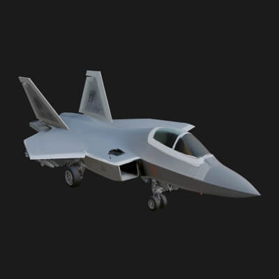 Military Jet Fighter Model Design 32 3D Print Model