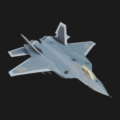 Military Jet Fighter Model Design 33 3D Print Model