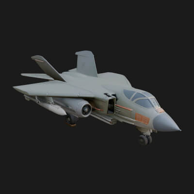 Military Jet Fighter Model Design 34 3D Print Model
