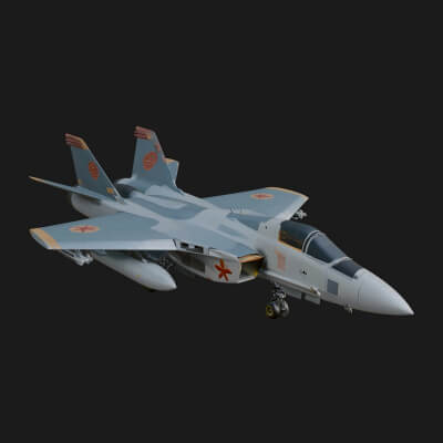 Military Jet Fighter Model Design 35 3D Print Model