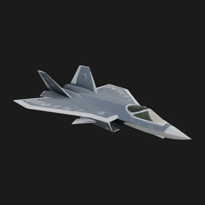 Military Jet Fighter Model Design 39 3D Print Model