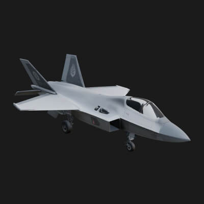 Military Jet Fighter Model Design 41 3D Print Model