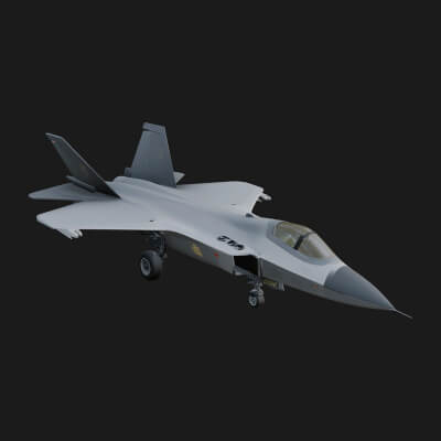Military Jet Fighter Model Design 42 3D Print Model