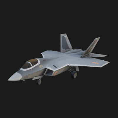 Military Jet Fighter Model Design 49 3D Print Model