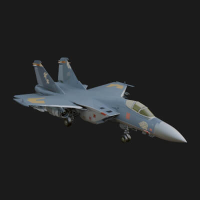 Military Jet Fighter Model Design 50 3D Print Model