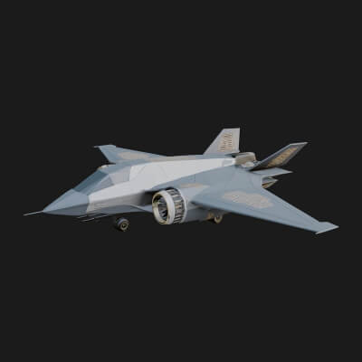 Military Jet Fighter Model Design 53 3D Print Model
