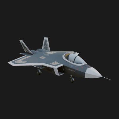 Military Jet Fighter Model Design 59 3D Print Model