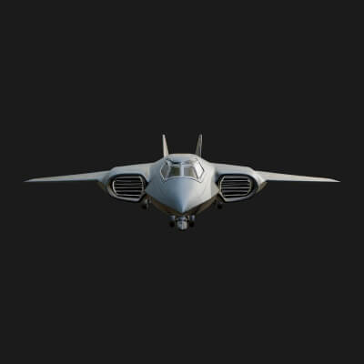 Military Jet Fighter Model Design 6 3D Print Model