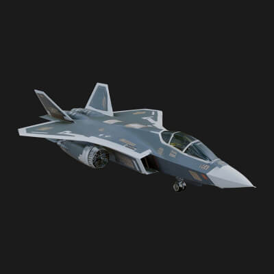 Military Jet Fighter Model Design 67 3D Print Model
