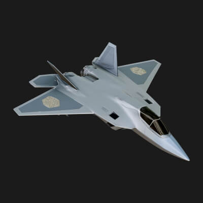 Military Jet Fighter Model Design 68 3D Print Model