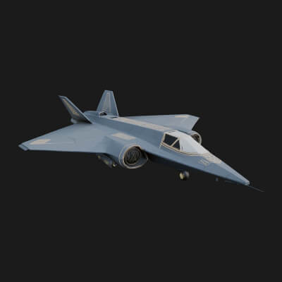 Military Jet Fighter Model Design 69 3D Print Model