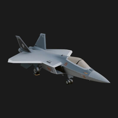 Military Jet Fighter Model Design 7 3D Print Model