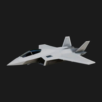 Military Jet Fighter Model Design 9 3D Print Model