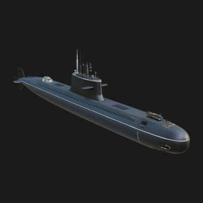 Military Submarine Model Design 20 3D Print Model
