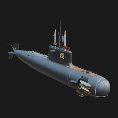 Military Submarine Model Design 31 3D Print Model