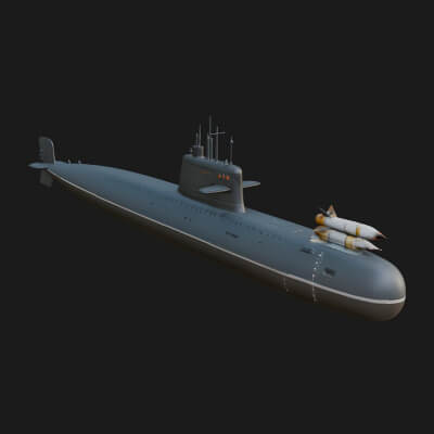 Military Submarine Model Design 8 3D Print Model