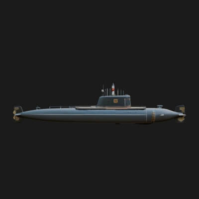 Military Submarine Model Design 9 3D Print Model