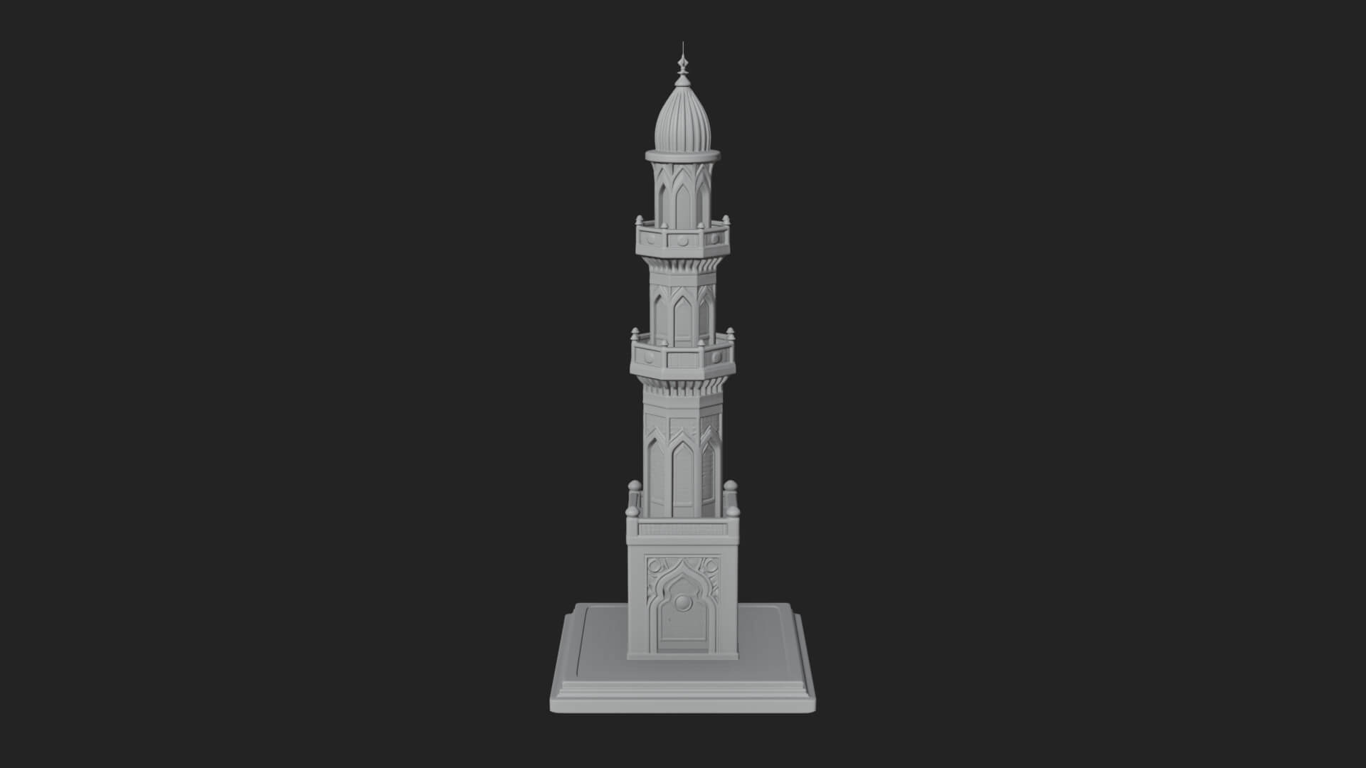 Minaret Stone Tower Design 11 3D Print Model 3D Model