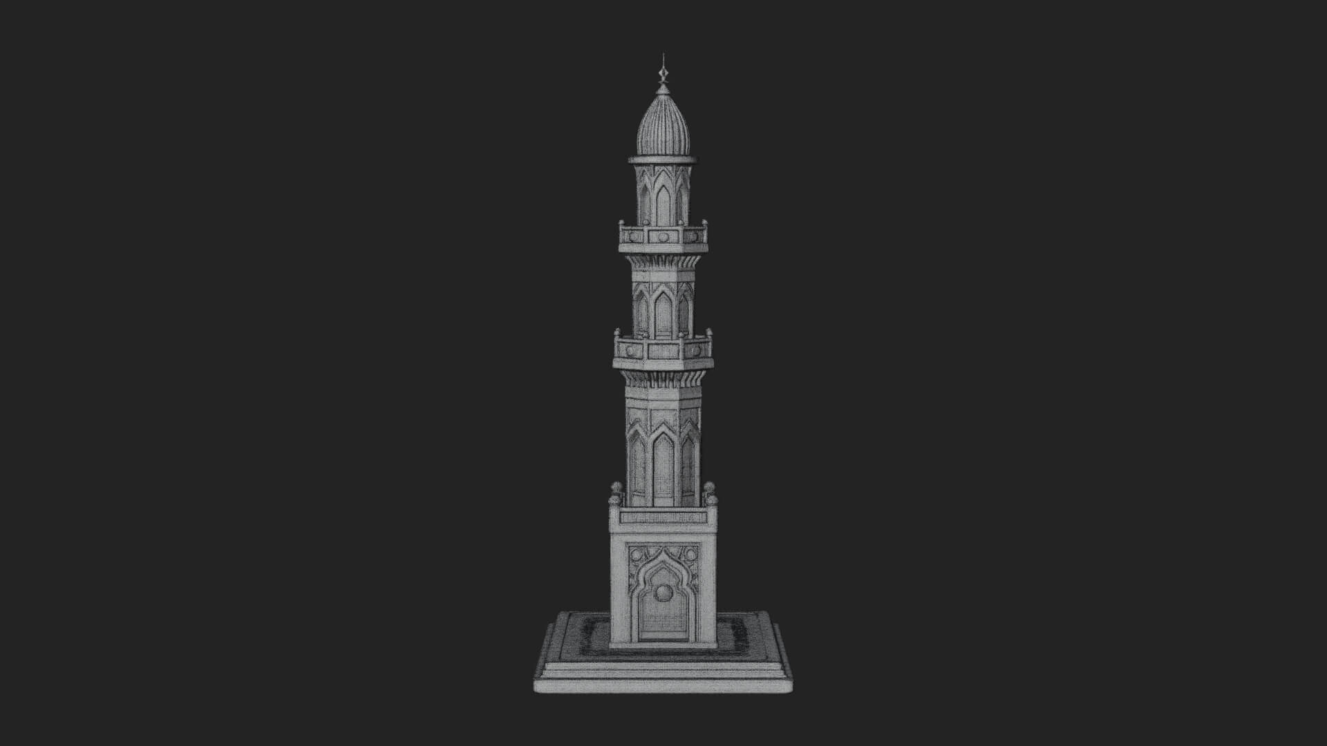 Minaret Stone Tower Design 11 3D Print Model 3D Model