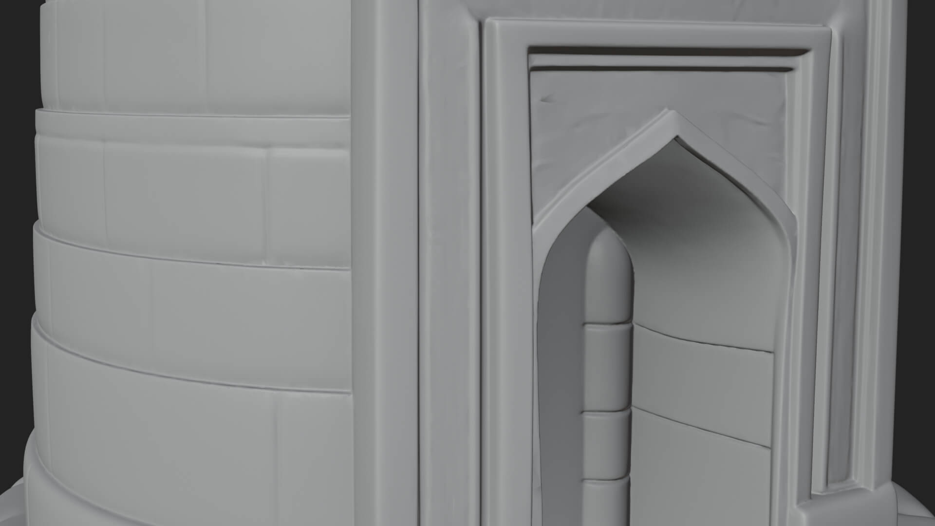 Minaret Stone Tower Design 5 3D Print Model 3D Model