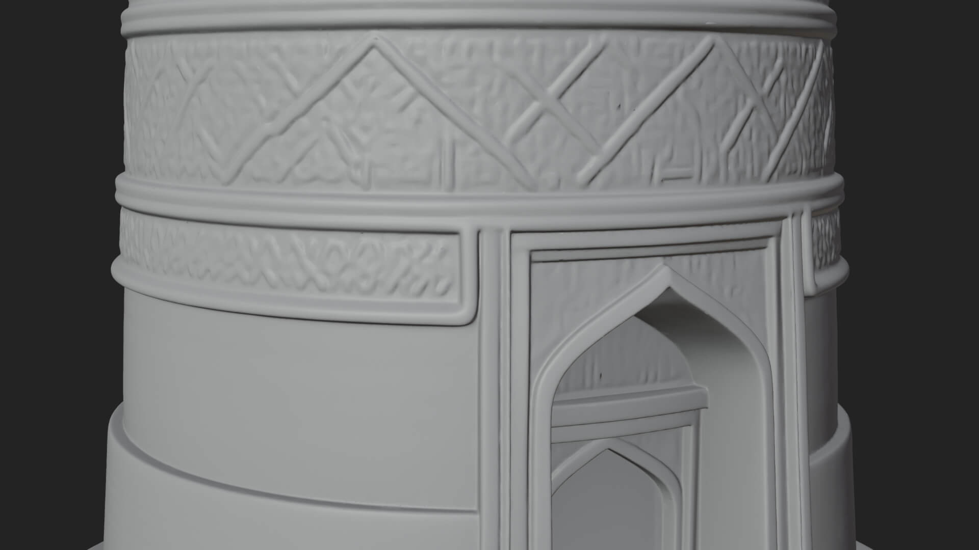Minaret Stone Tower Design 6 3D Print Model 3D Model