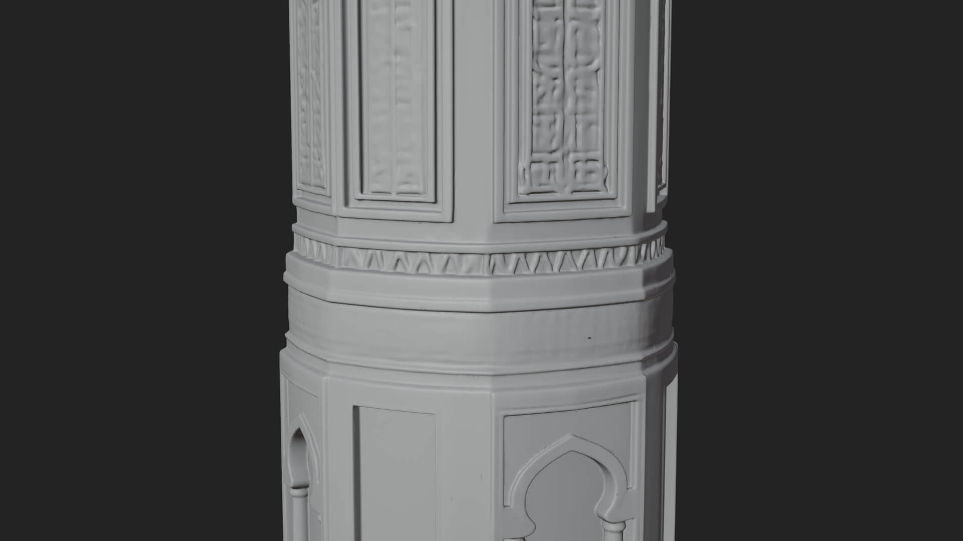 Minaret Stone Tower Design 7 3D Print Model 3D Model