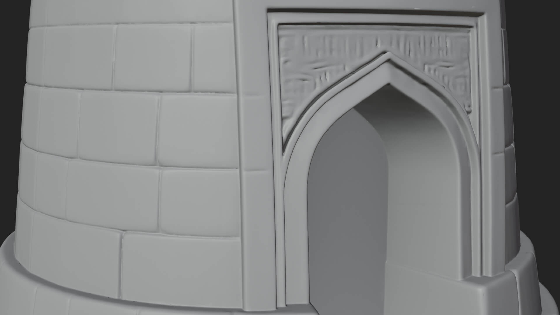 Minaret Stone Tower Design 8 3D Print Model 3D Model