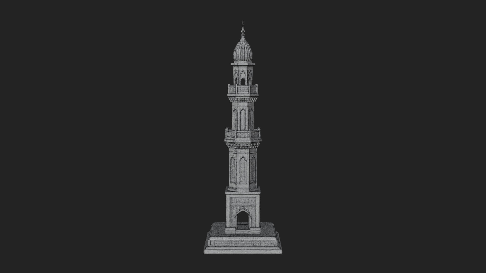 Minaret Stone Tower Design 9 3D Print Model 3D Model