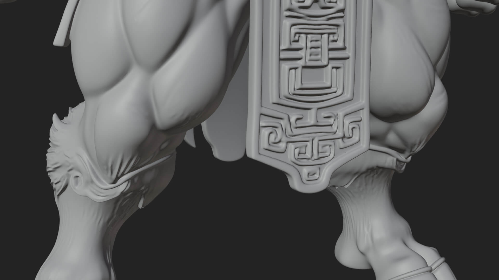 Minotaur Bull Beast Statue Design 1 3D Print Model 3D Model