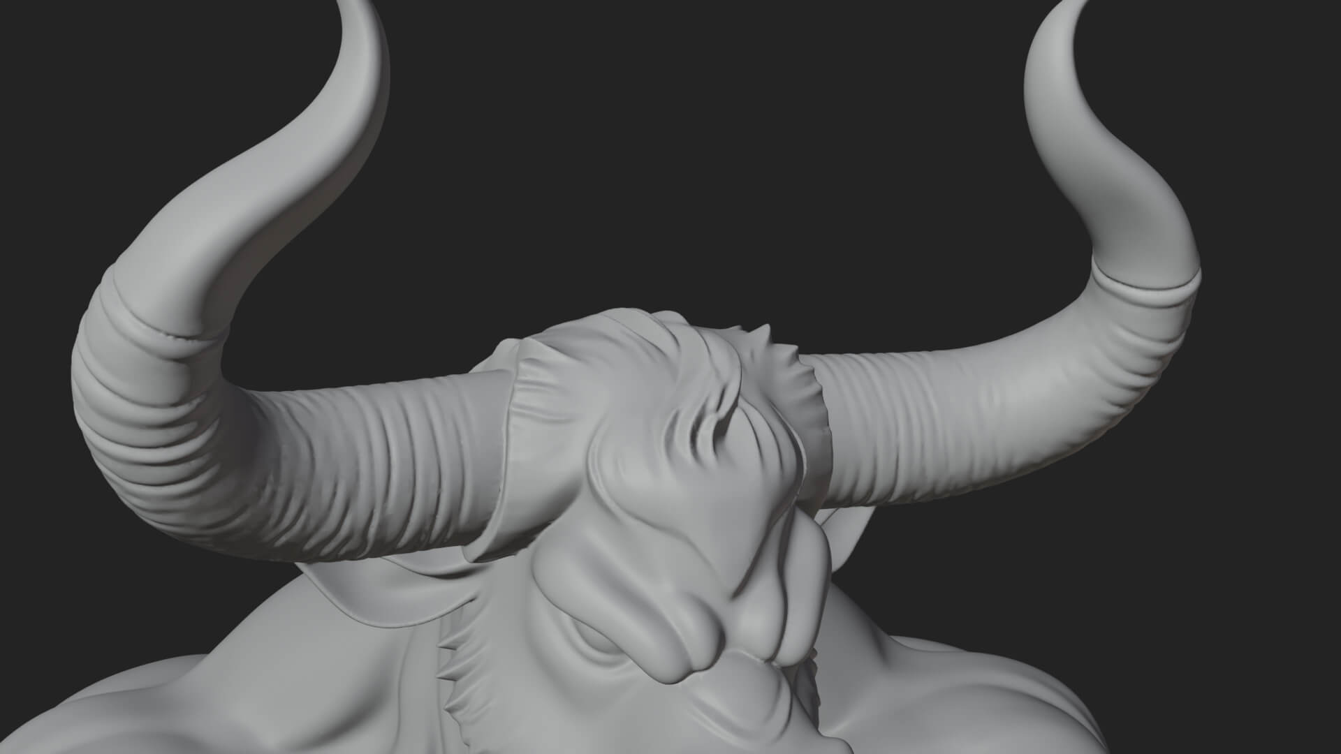 Minotaur Bull Beast Statue Design 10 3D Print Model 3D Model